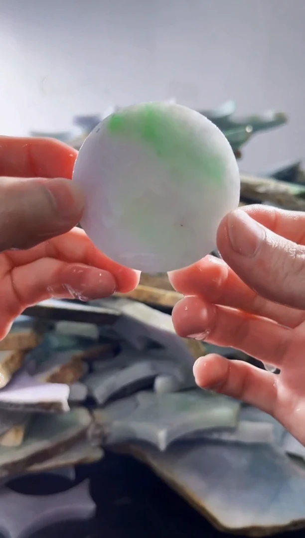 裸石翡翠缅甸翡翠A货文526