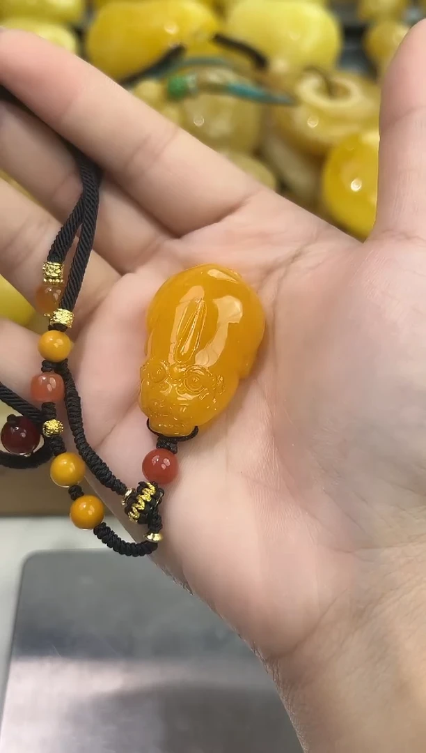 裸石琥珀未镶嵌天然琥珀蜜蜡吊坠