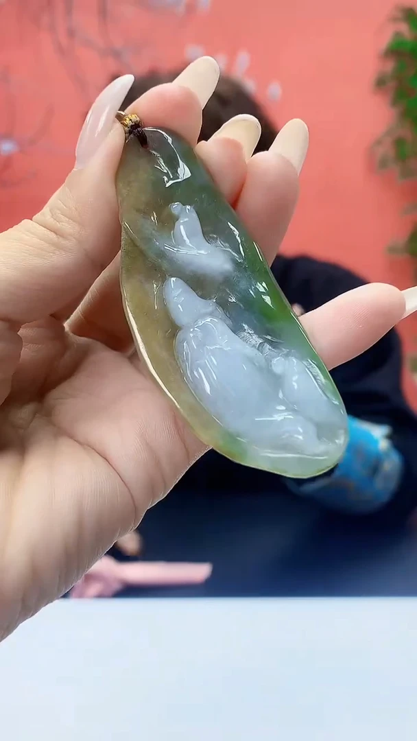 未镶嵌定制翡翠5159ty-毛货挂件58
