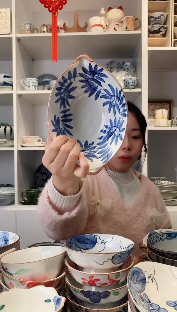 【闪购商品】钛合金日本进口唐草双耳钵