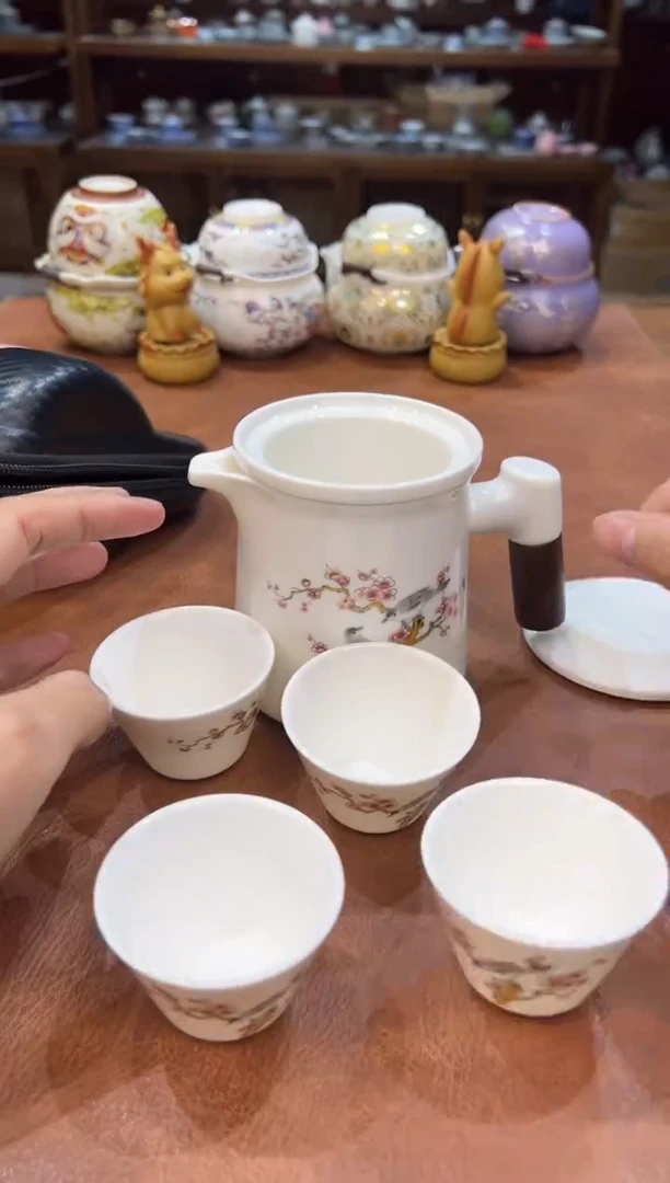 真的很便宜会开片的旅行茶具