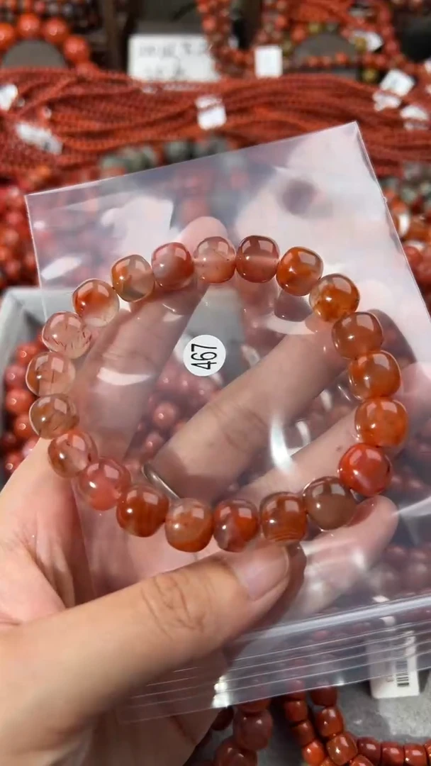南红玛瑙手串未镶嵌11
