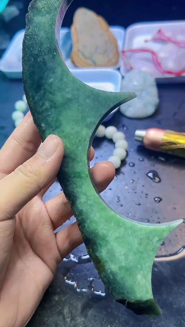 颈饰未镶嵌翡翠028天然A货翡翠