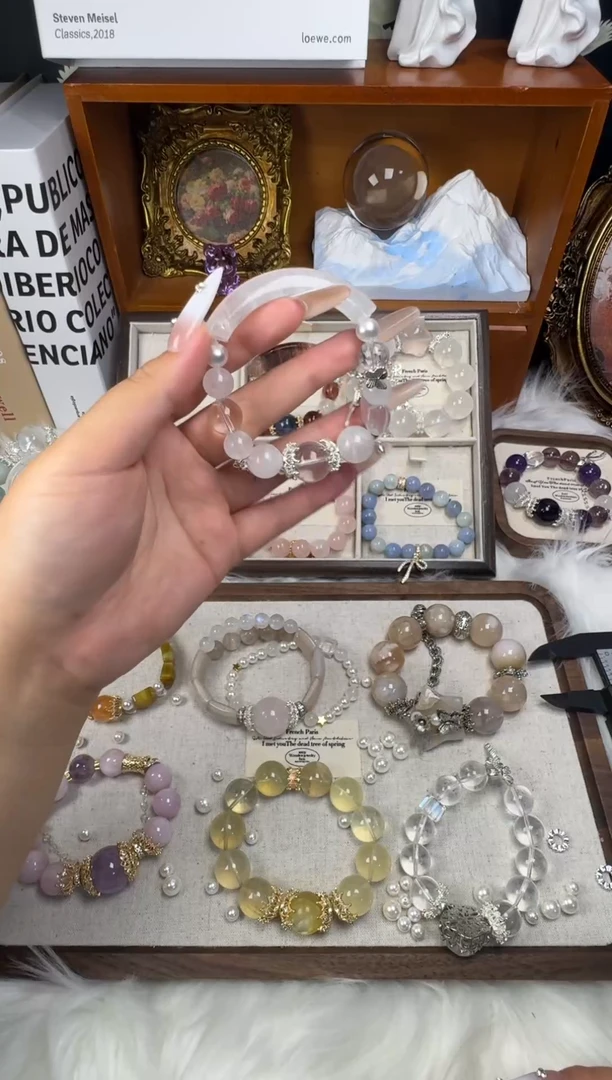 水晶手串未镶嵌水晶多样性发货