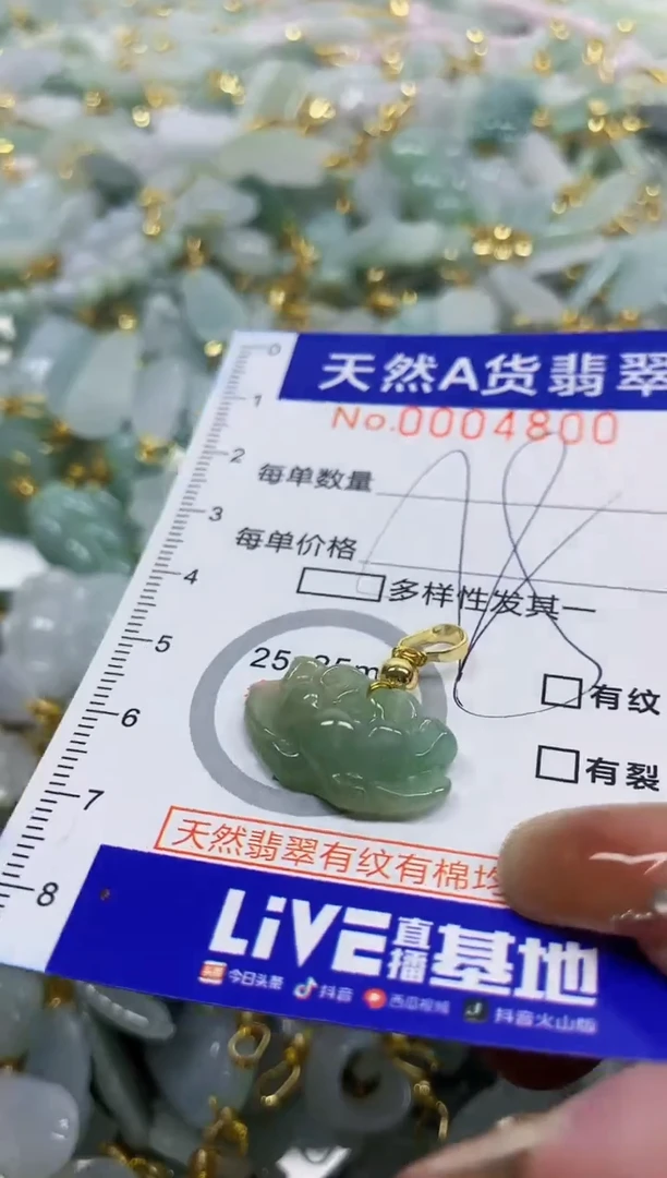 颈饰未镶嵌翡翠天然A货翡翠
