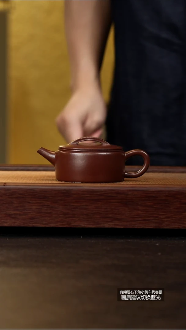 茶壶紫砂原矿紫朱泥汉瓦汉瓦