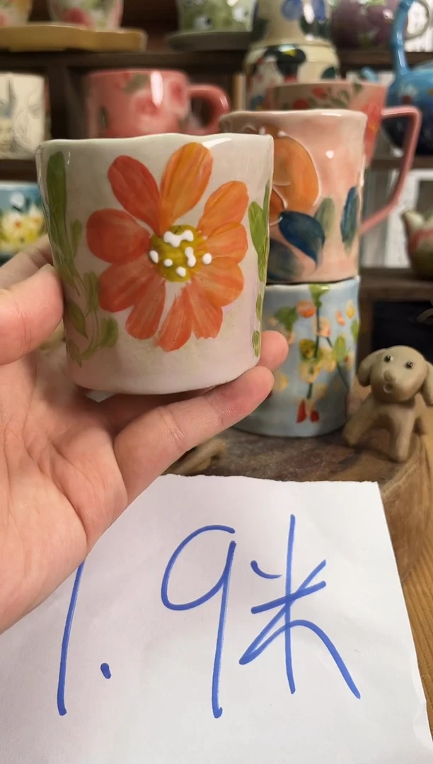 杯子景德镇手工手绘杯子