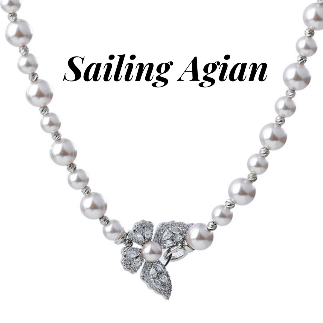 1039---高定版曼塔玫瑰粉紫珍珠蝴蝶发箍设计师