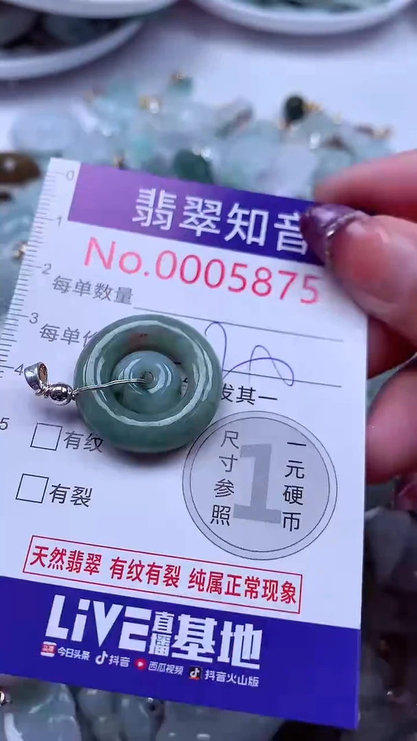 翡翠未镶嵌吊坠(不含链)5875