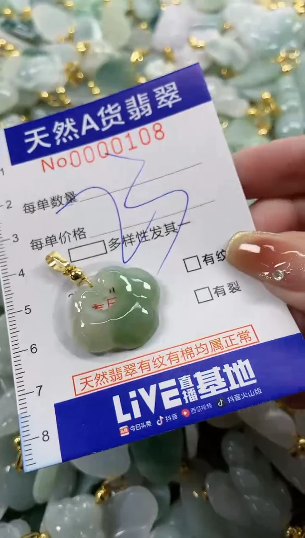 颈饰未镶嵌翡翠天然A货翡翠