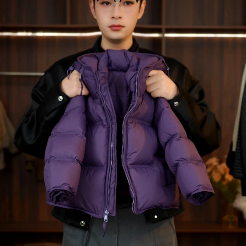 【wanwankids】 2025款儿童韩版时尚双倍充绒加厚连帽白鸭绒羽绒服