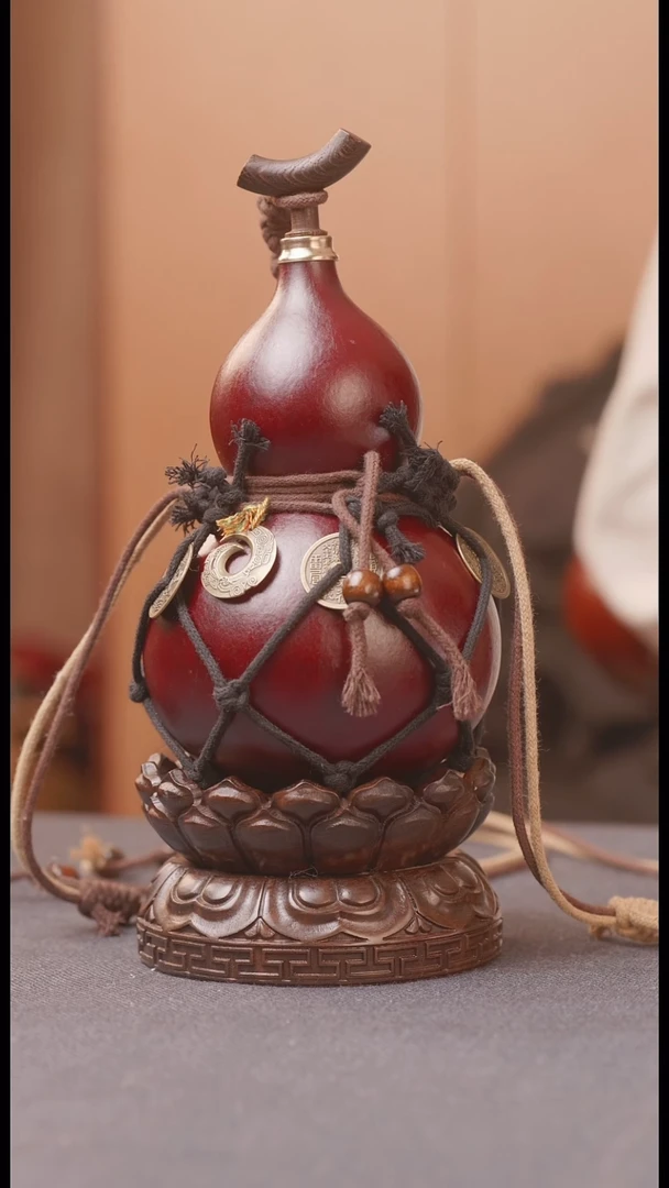 1293号链接精品大漆葫芦现货现发[一物一拍]不包含莲花底座500ml