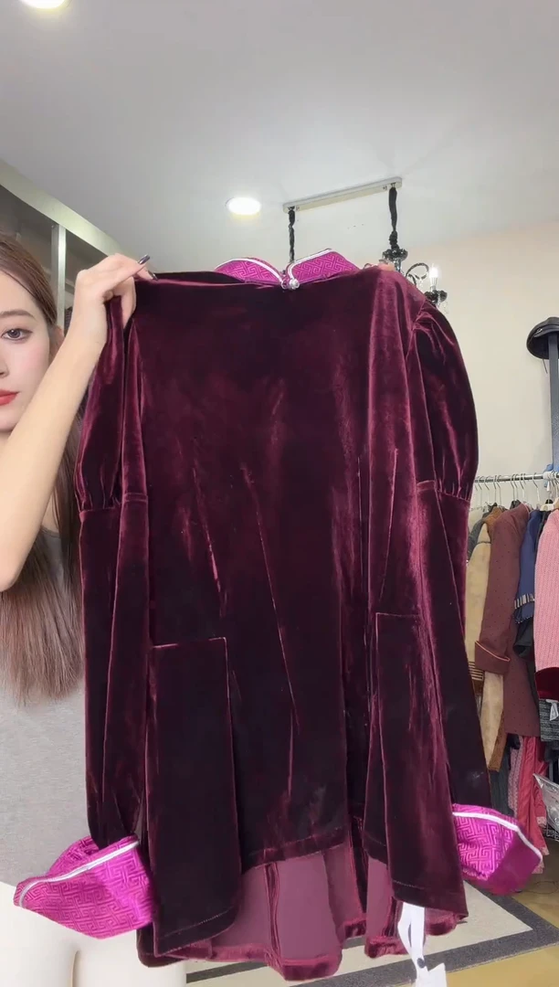 斜肩款【希贵蒙古袍】74号蒙古袍 150斤以下去穿