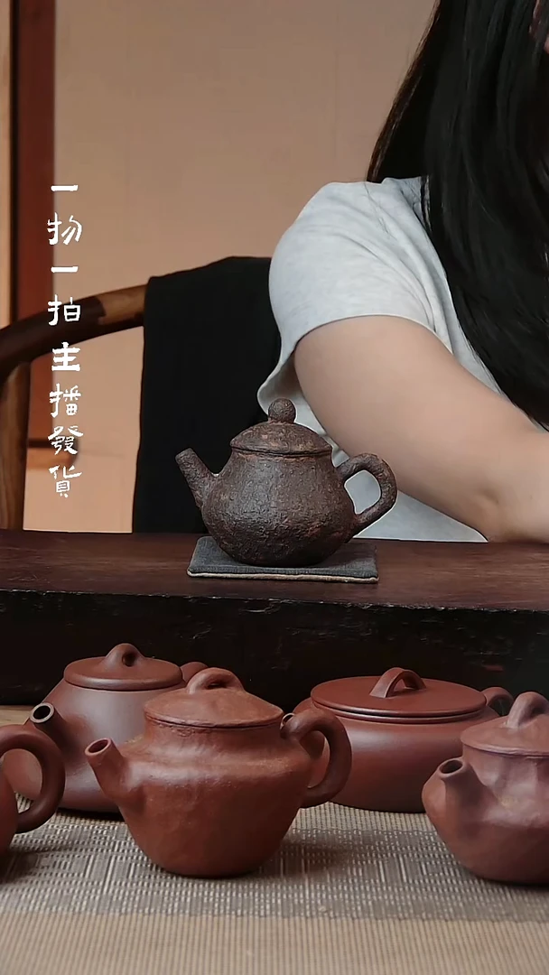 茶壶紫砂紫砂手捏茶杯紫泥