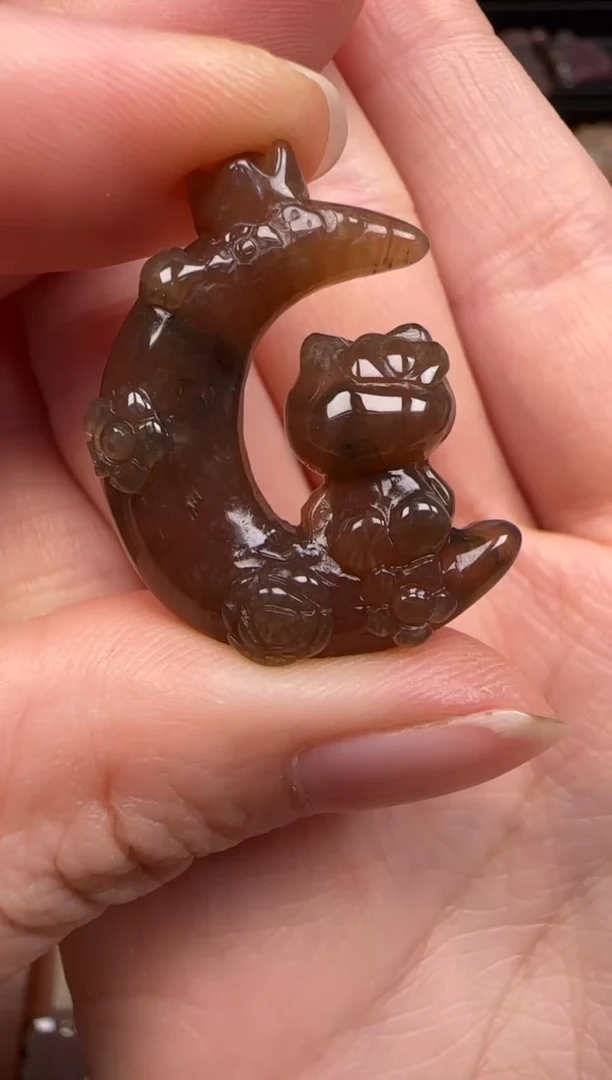 硅化珊瑚（珊瑚玉）未镶嵌颈饰710