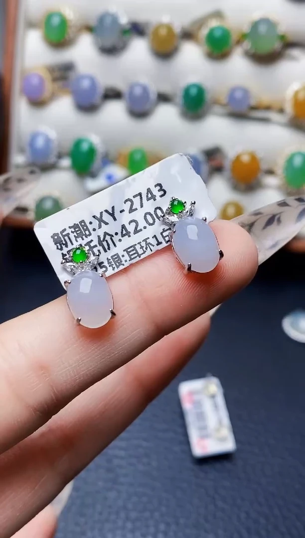 银S925镶嵌戒指翡翠1429