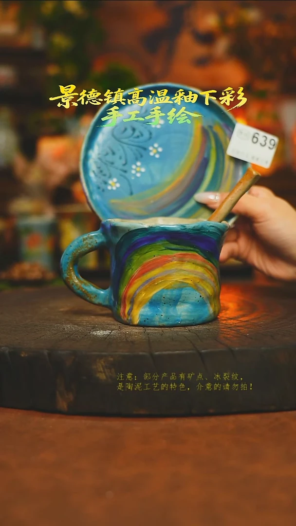 杯子陶瓷素简暖陶集手作639