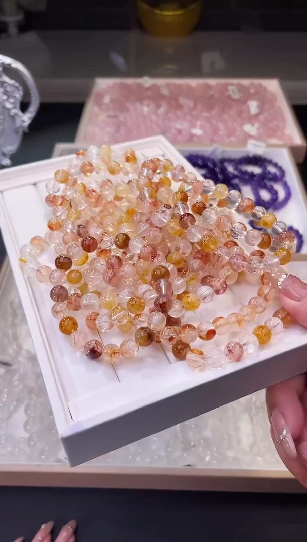 【闪购商品】水晶/未镶嵌锦鲤色胶花9mm