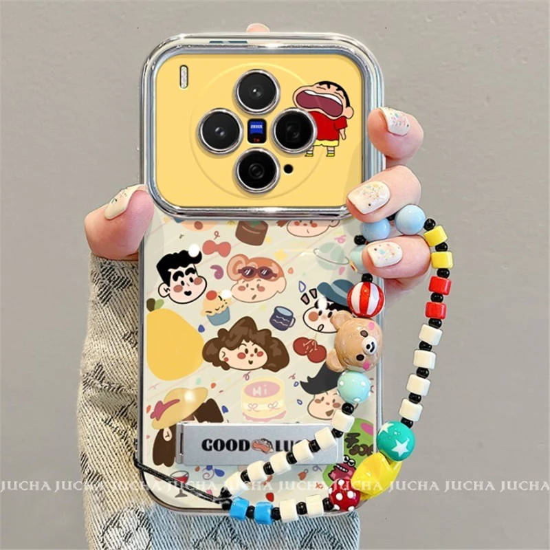 适用打哈欠小星vivox300手机壳带支架防摔VIVOx300pro耐脏爆款小