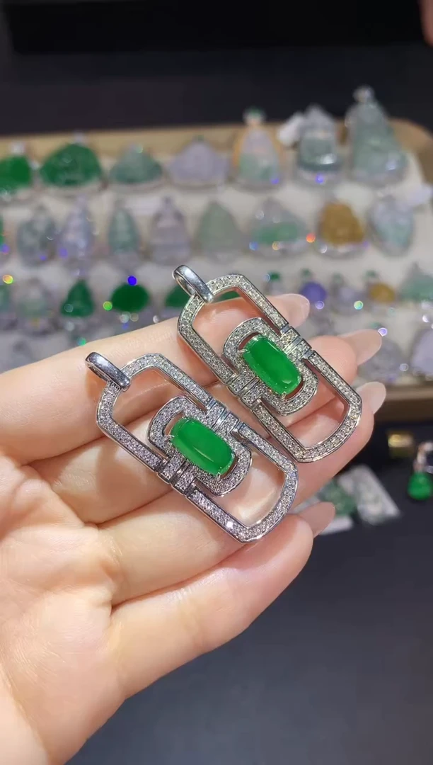 吊坠(不含链)未镶嵌翡翠15-回形针（多样性发货一件