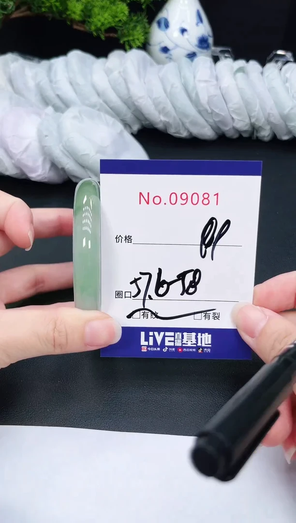 未镶嵌手镯翡翠9081