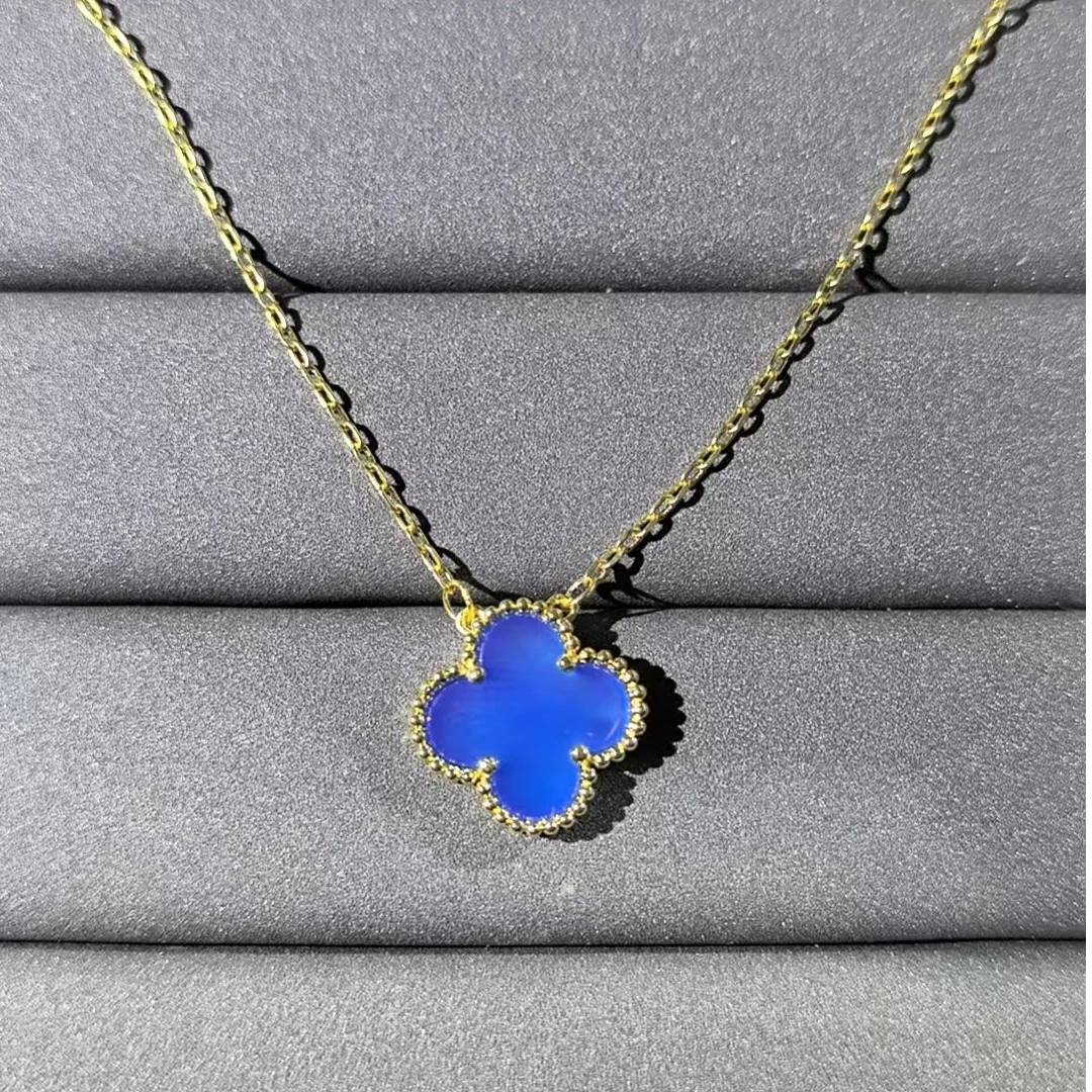 项链 【乾诚严选】时尚百搭蓝花项链-W168