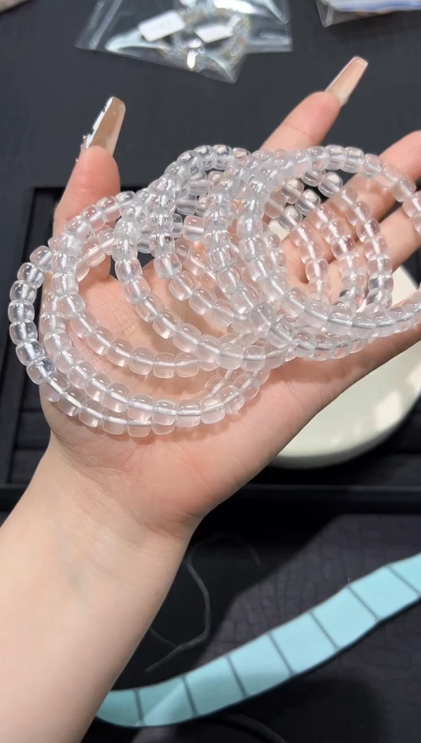 水晶手串未镶嵌51f多样性发其一【1条】默认微瑕7mm