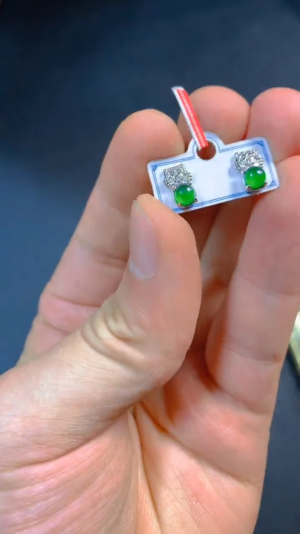 【闪购商品】翡翠耳饰未镶嵌0883960024多样性发一