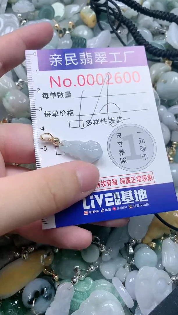 翡翠未镶嵌吊坠(不含链)2600