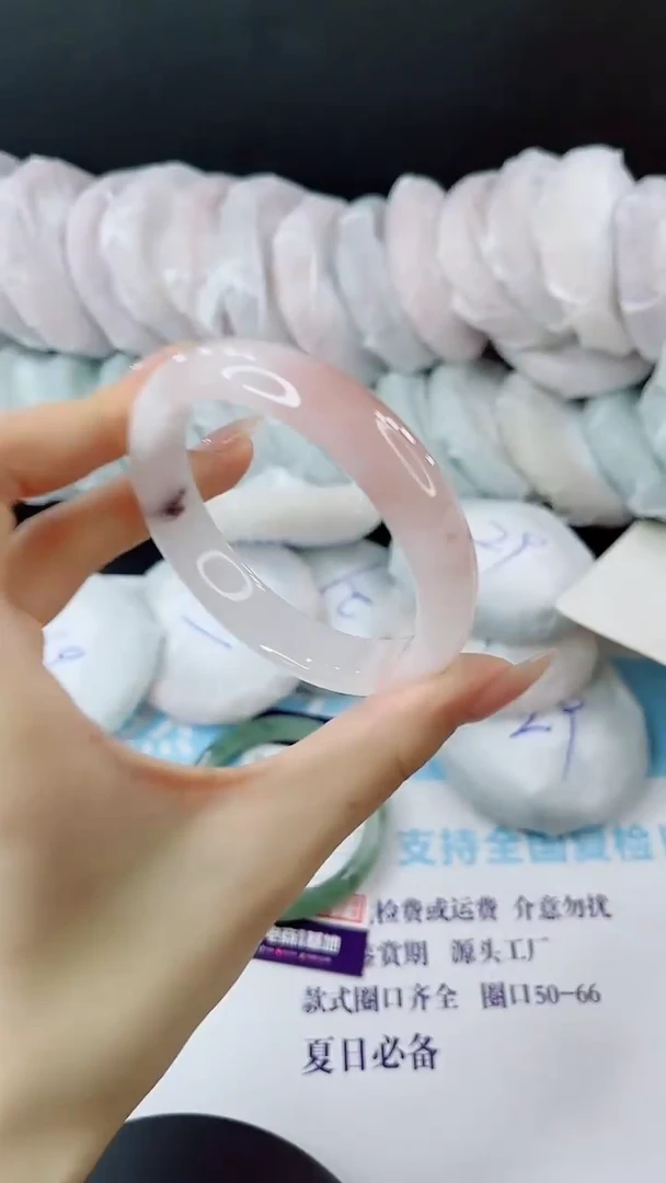 未镶嵌手镯石英质玉多样性发货V5