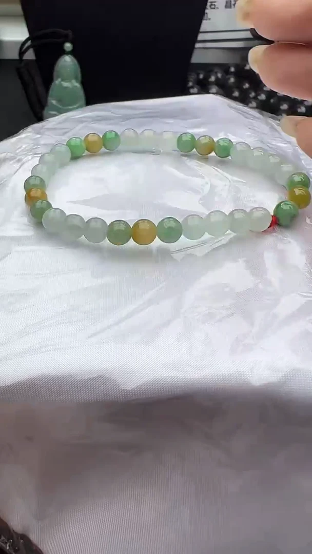 未镶嵌手串翡翠玉珠