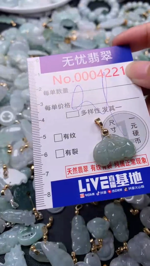 吊坠(不含链)未镶嵌翡翠4221