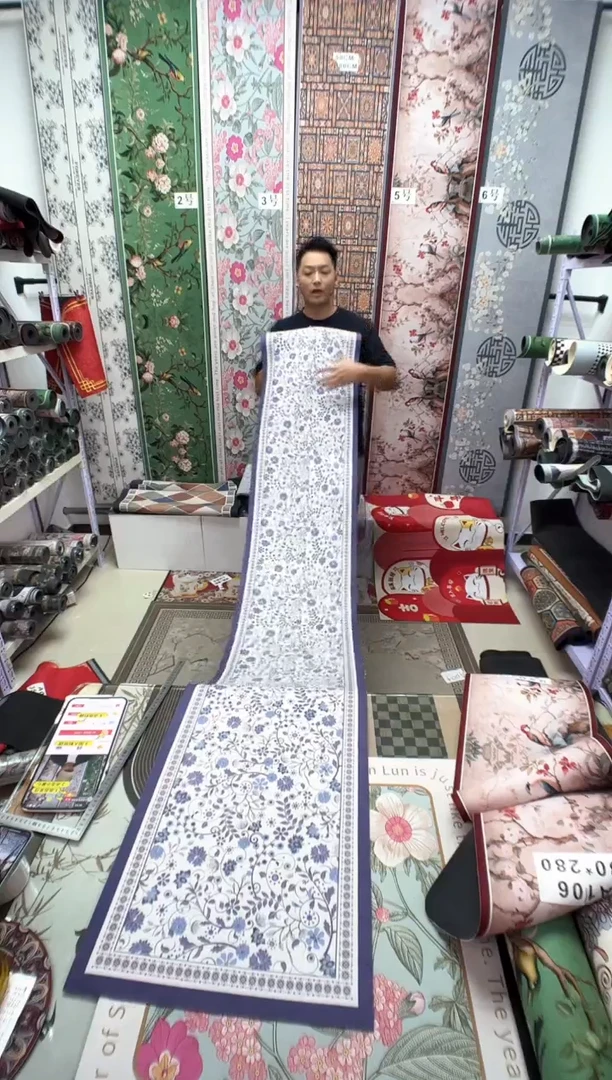 混纺45 260 牵牛花微瑕
