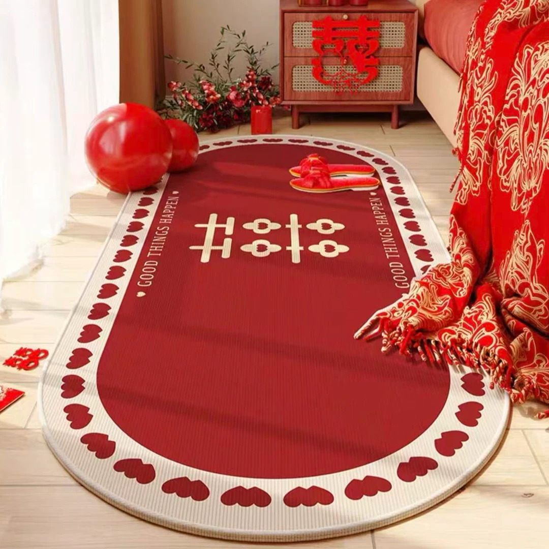 A48 50*120水晶绒 点塑底 客厅卧室玄关床边梳妆台阅读区地垫