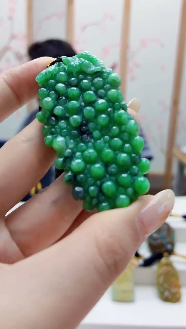 未镶嵌定制翡翠5060jw-毛货挂件15