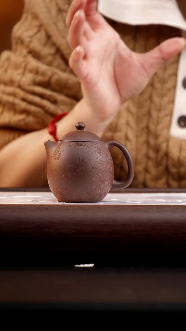 茶壶紫砂一厂特拼紫泥龙蛋