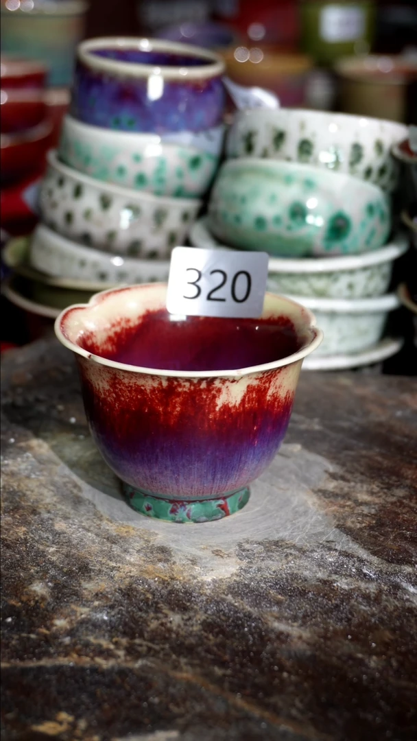 摆件精品窑变钧瓷茶器