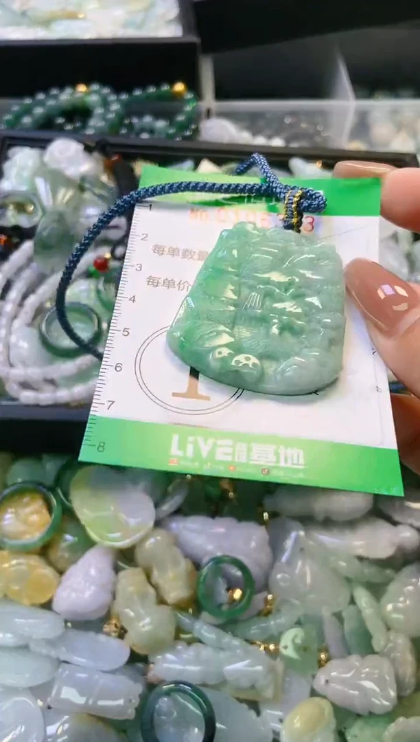 翡翠未镶嵌颈饰闪购0106383
