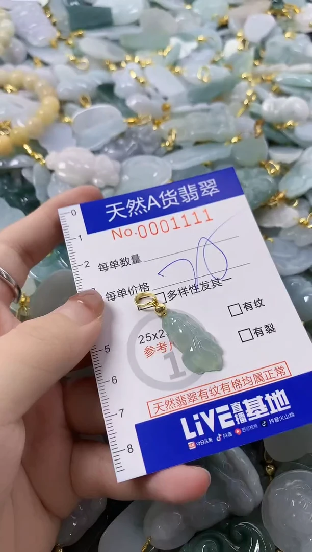 颈饰未镶嵌翡翠天然A货翡翠