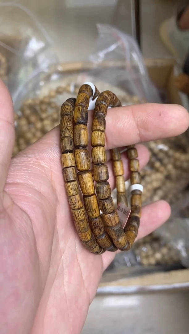 手串沉香海南红金猊随型单圈多样性发其一