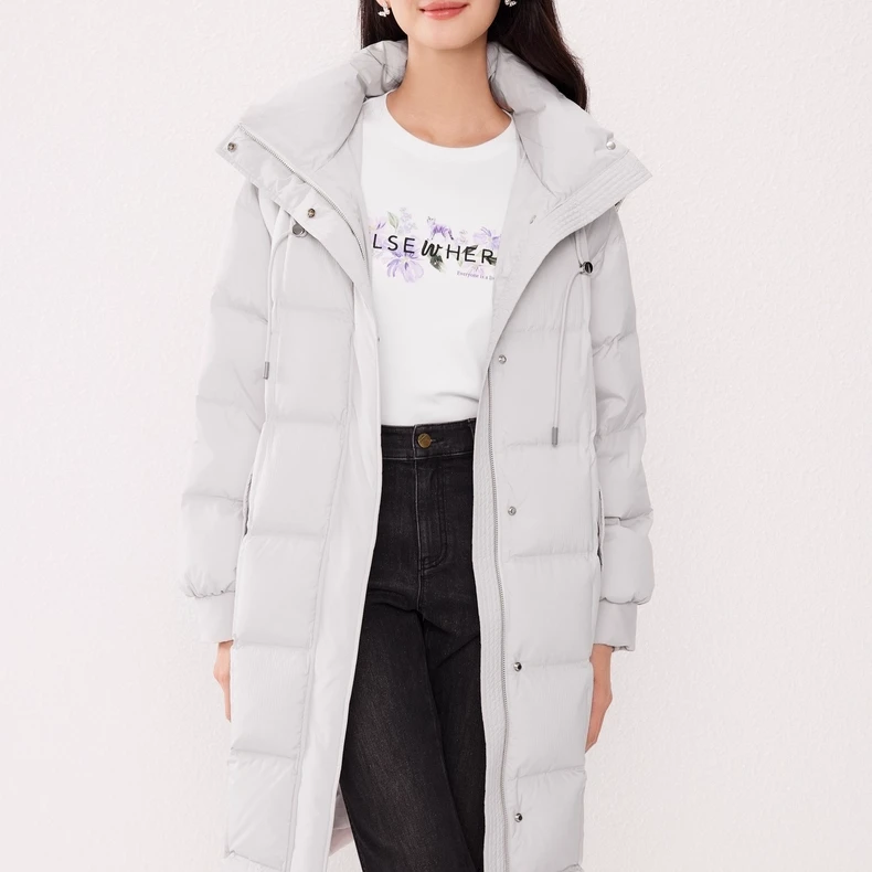 【安雅专属】ELSEWHERE珂思白鹅绒羽绒服外套女ER00479R1