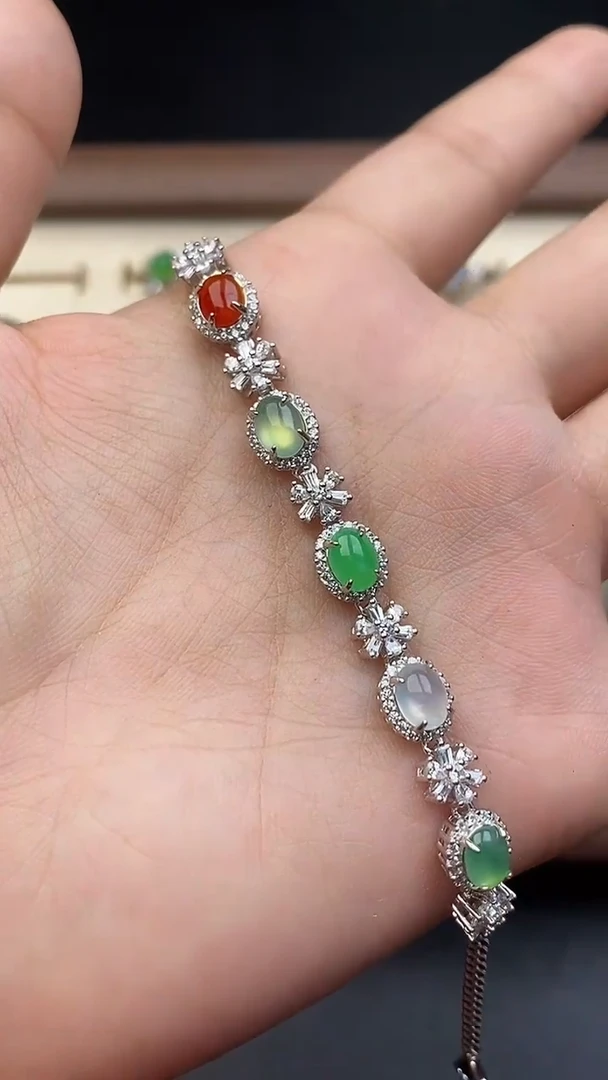 银S925镶嵌定制翡翠96780780