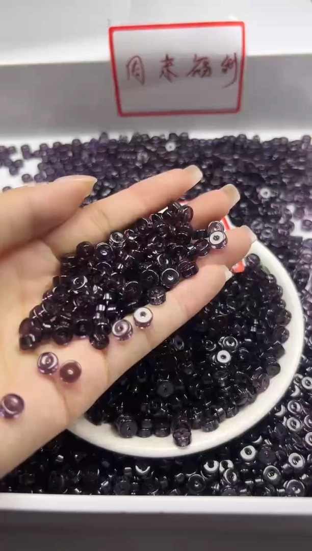 未镶嵌颈饰水晶w2878紫水晶直切算盘6*3mm*30颗