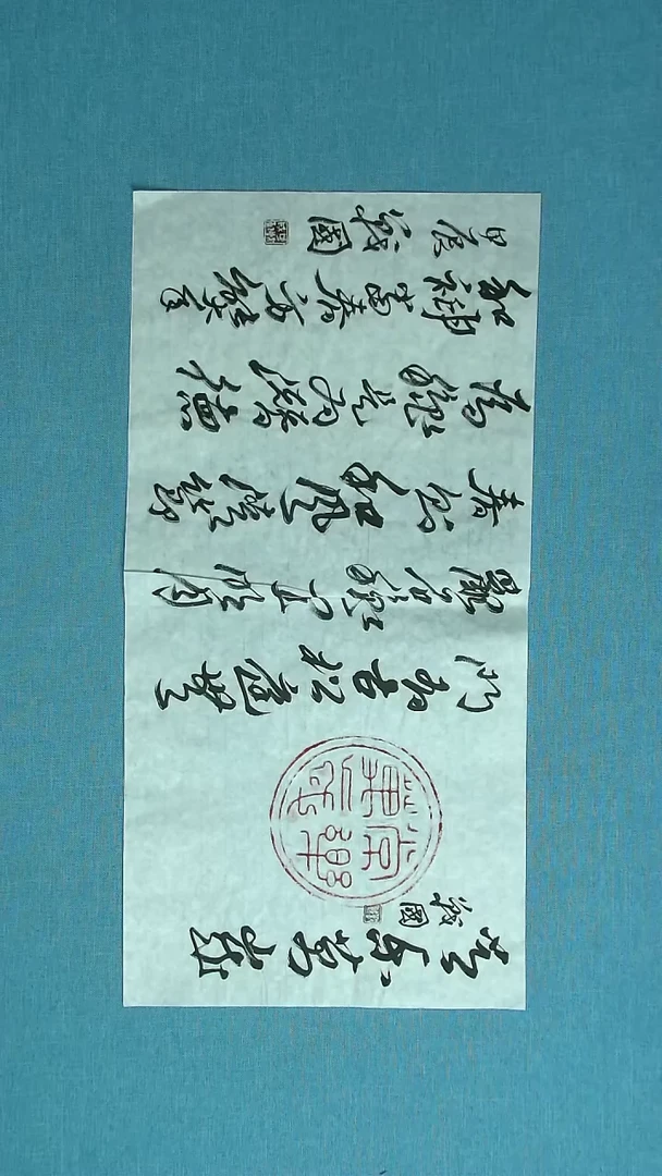 【闪购商品】书法072 江苏戚战国中书协69*34拓片