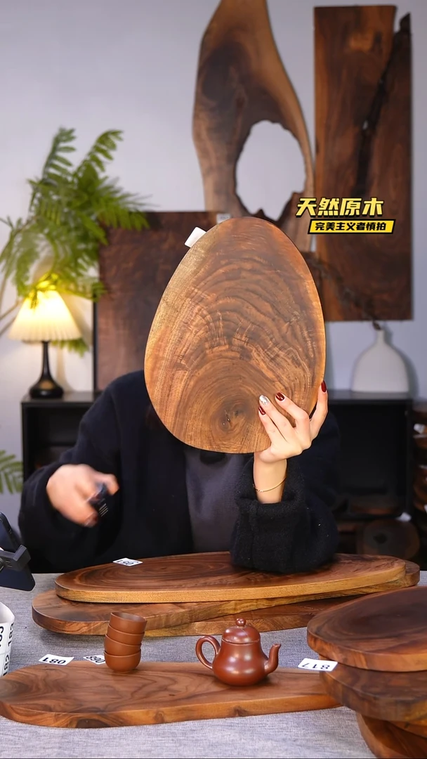 木北美黑胡桃原木.干裂疤结不属于商品质量问题完美主义者慎拍