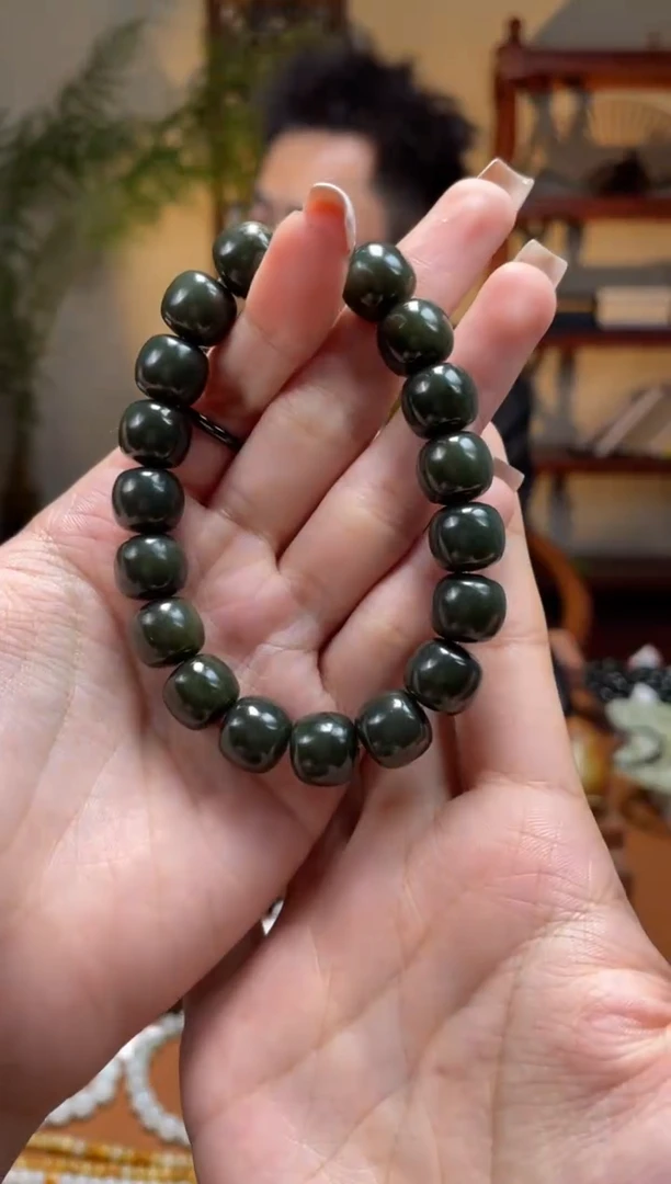 未镶嵌手串和田玉沙10-11老