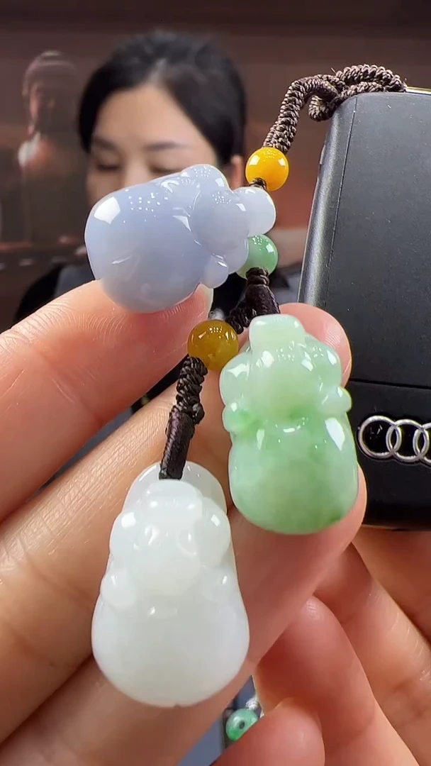 未镶嵌挂件翡翠猪猪包挂
