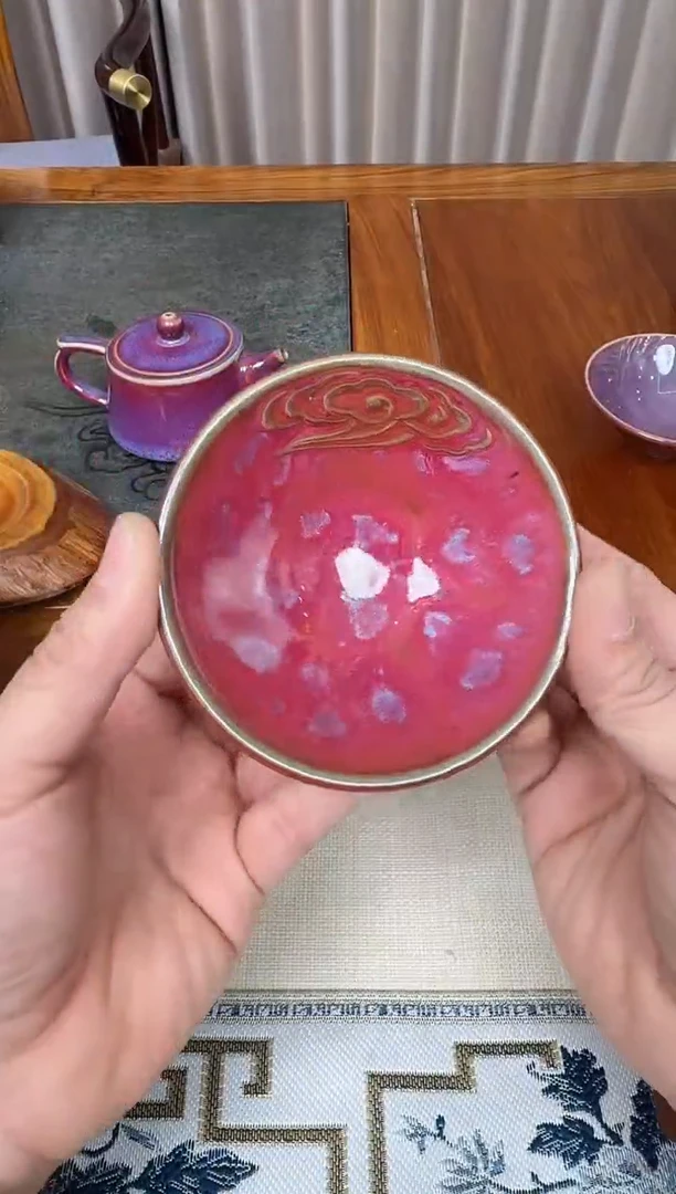 【闪购商品】瓷片150-1刘红生盏（一亓九窑）