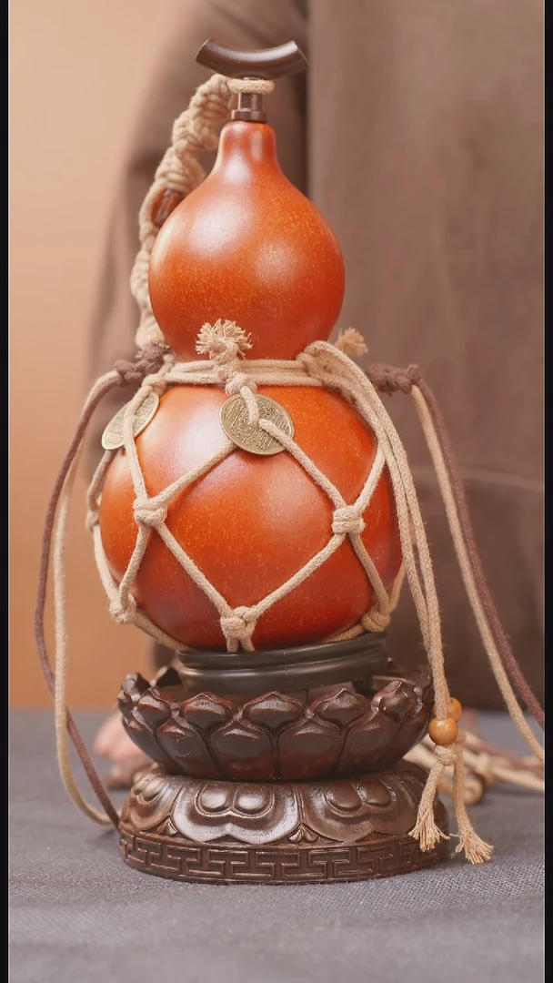 869号链接精品大漆葫芦现货现发[一物一拍]不包含莲花底座