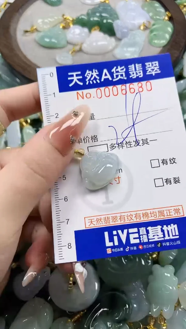 颈饰未镶嵌翡翠天然A货翡翠